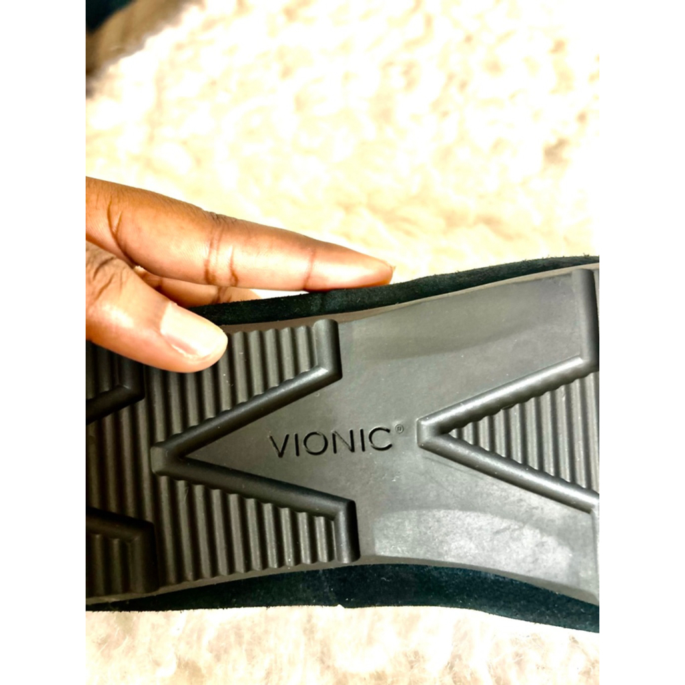 Vionic Haven Mckenzie Slipper Black Suede With Fa… - image 8